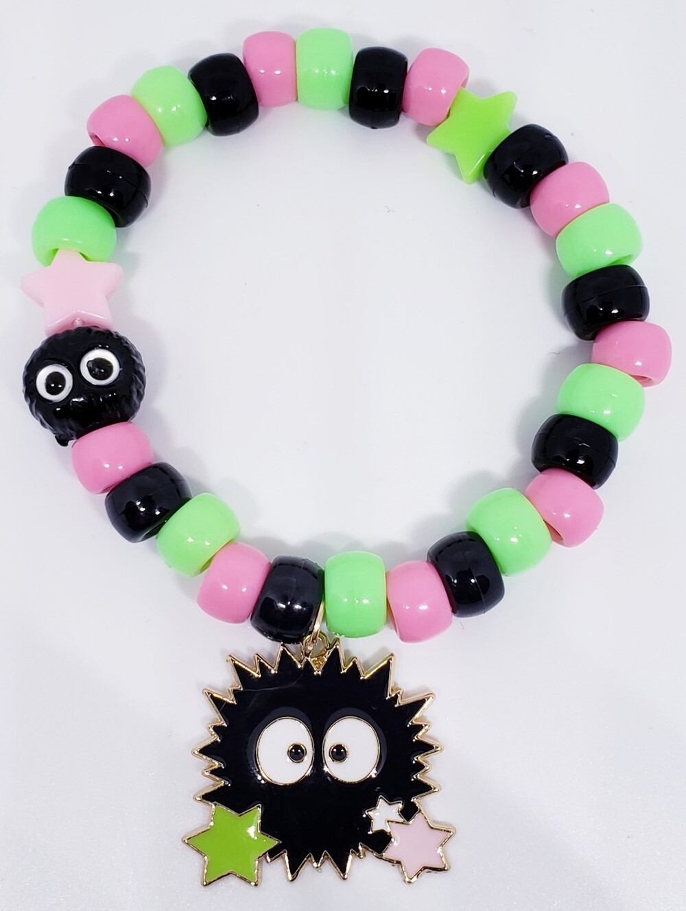 Handmade My Neighbor Totoro Soot Sprite Spirited Away Kandi Bracelet